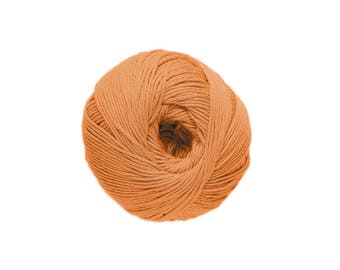 Cotton knit or crochet n ° 47 saffron Natura