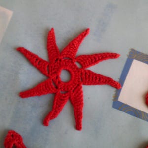 Set of four crochet Christmas stars image 2