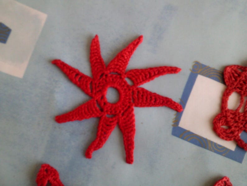 Set of four crochet Christmas stars image 2