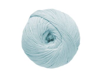 Coton à tricoter ou crocheter Natura n°87 glacier