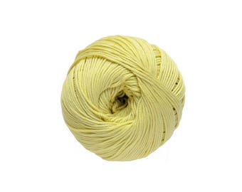 Coton à tricoter ou crocheter Natura n°43 golden lemon