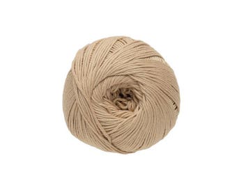 Coton à tricoter ou crocheter Natura n 37 canelle