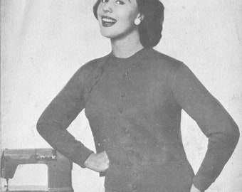 Classic Twin Set in 2-Ply - Passap (PDF - EBook - Digital Download) - Pattern for Machine Knitting
