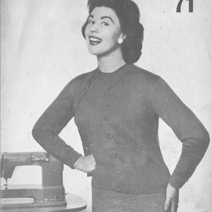 Classic Twin Set in 2-Ply - Passap (PDF - EBook - Digital Download) - Pattern for Machine Knitting