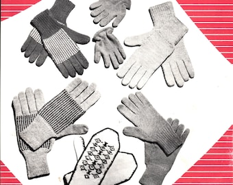 Basic Gloves - Strick-Matador (PDF - EBook - Digital Download) - Pattern for Machine Knitting