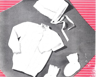 Cardigan Baby Set - Strick-Matador (PDF - EBook - Digital Download) - Pattern for Machine Knitting