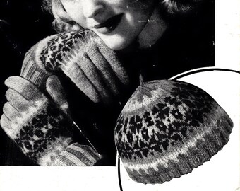 Juliet Cap and Gloves - Bestway (PDF - EBook - Digital Download) - Pattern Hand Knitting