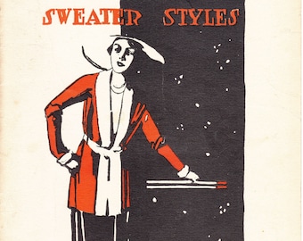 Sweater Styles No. 3 - 1920 (PDF - EBook - Digital Download) - Pattern Book for Knitting