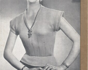 2 Hour Jumper - Knitmaster (PDF - EBook - Digital Download) - Pattern for Machine Knitting