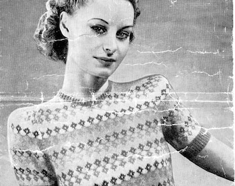 Fair Isle Jumper - Bestway (PDF - EBook - Digital Download) - Pattern Hand Knitting