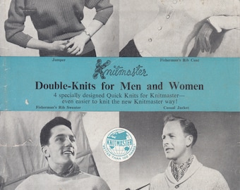 Double-Knits for Men and Women - Knitmaster (PDF - EBook - Digital Download) - Pattern for Machine Knitting