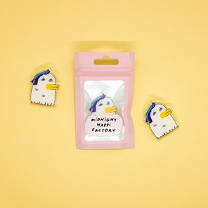 Kids Duck Acrylic pin charm kawaii cute fun funny