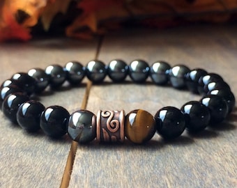 Inner Warrior - Men Bracelet, Healing Bracelets, Bracelet for Men, Tibetan Jewelry, Chakra Bracelets, Mens Jewelry, Gift for Him, Bracelet