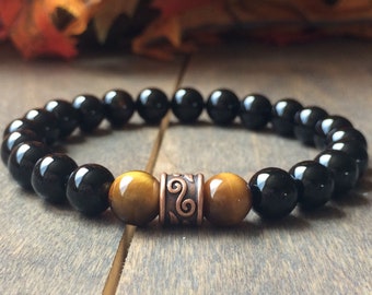 UNLOCK YOUR CHAKRA - Chakra Healing Bracelets, Healing Bracelet, Authentic Bracelet, Real Chakra Bracelet, Bracelets, Tiger Eye Bracelets