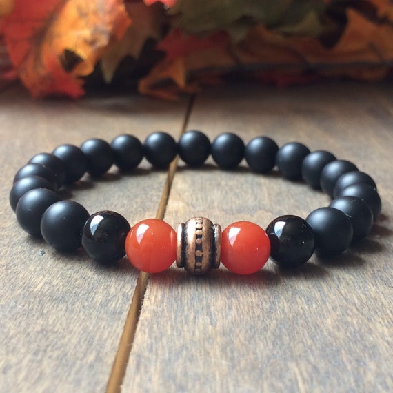 CHAKRA BRACELET - Sacral Chakra Bracelet, Real Stone, Crystal Jewelry, 7 Chakra Healing Bracelet, Healing Crystals and Stones, Bracelets