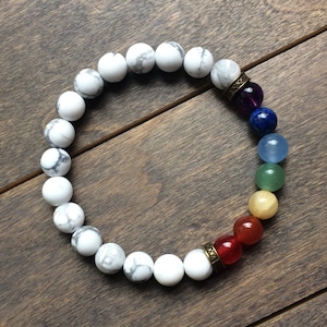 Chakra Bracelet, Chakra Healing Bracelet, 7 Chakra, Natural Stone, Chakra Jewelry, Unisex, Stretch Bracelet, Chakra Crystal, Chakra Stone.