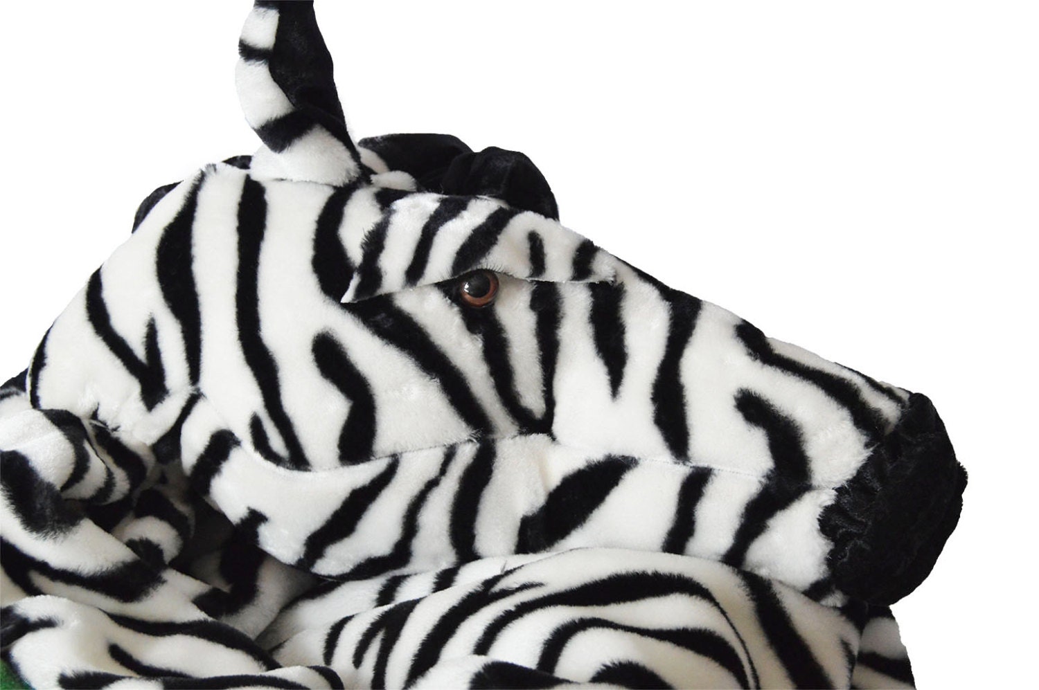 Zebra Bean Bag Chair With Blanket of Grass Etsy