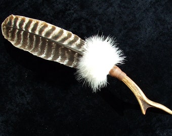 Ceremonial Smudge Feather Fan - Etsy