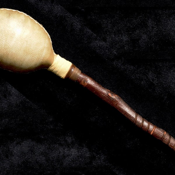 Deerskin rattle - undecorated