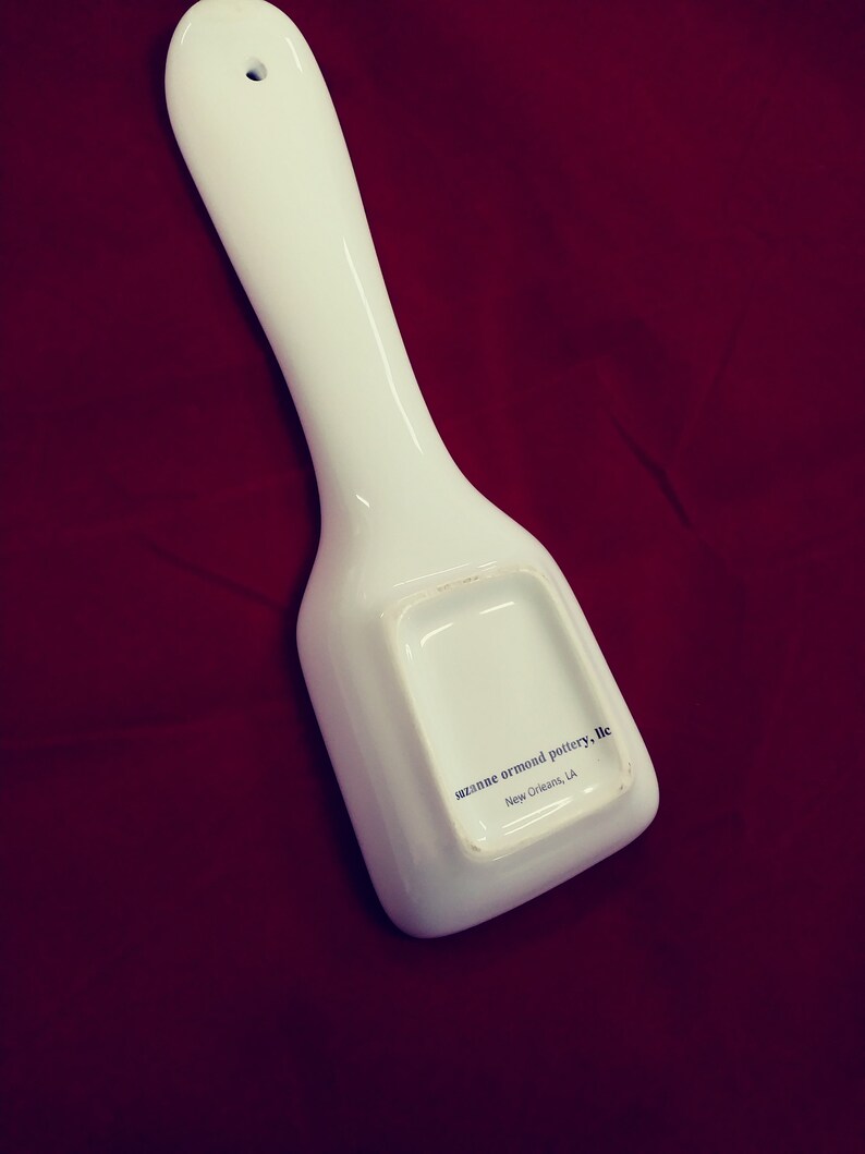 Second Line Saxophone Player Porcelain Traditional Spoon Rest