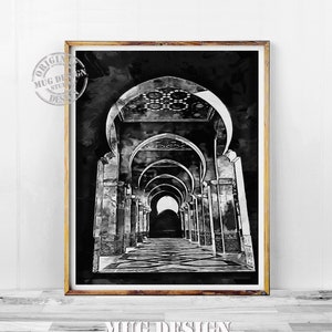 Marokko Aquarell Marokko Malerei Marokko Architektur Druck Etsy