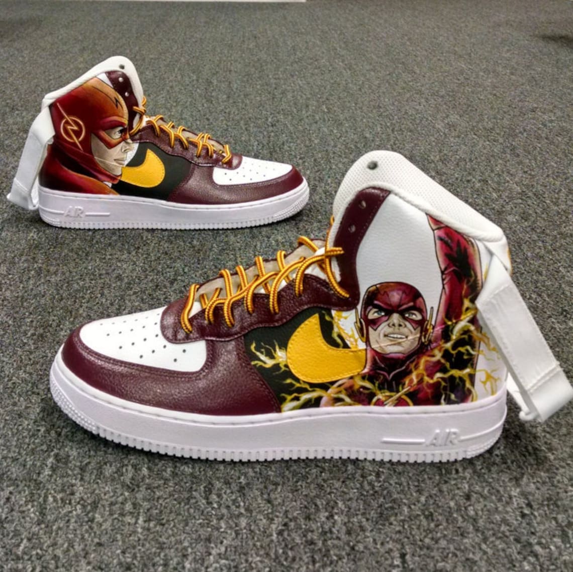 The FLASH Custom Nike Air Force 1 | Etsy