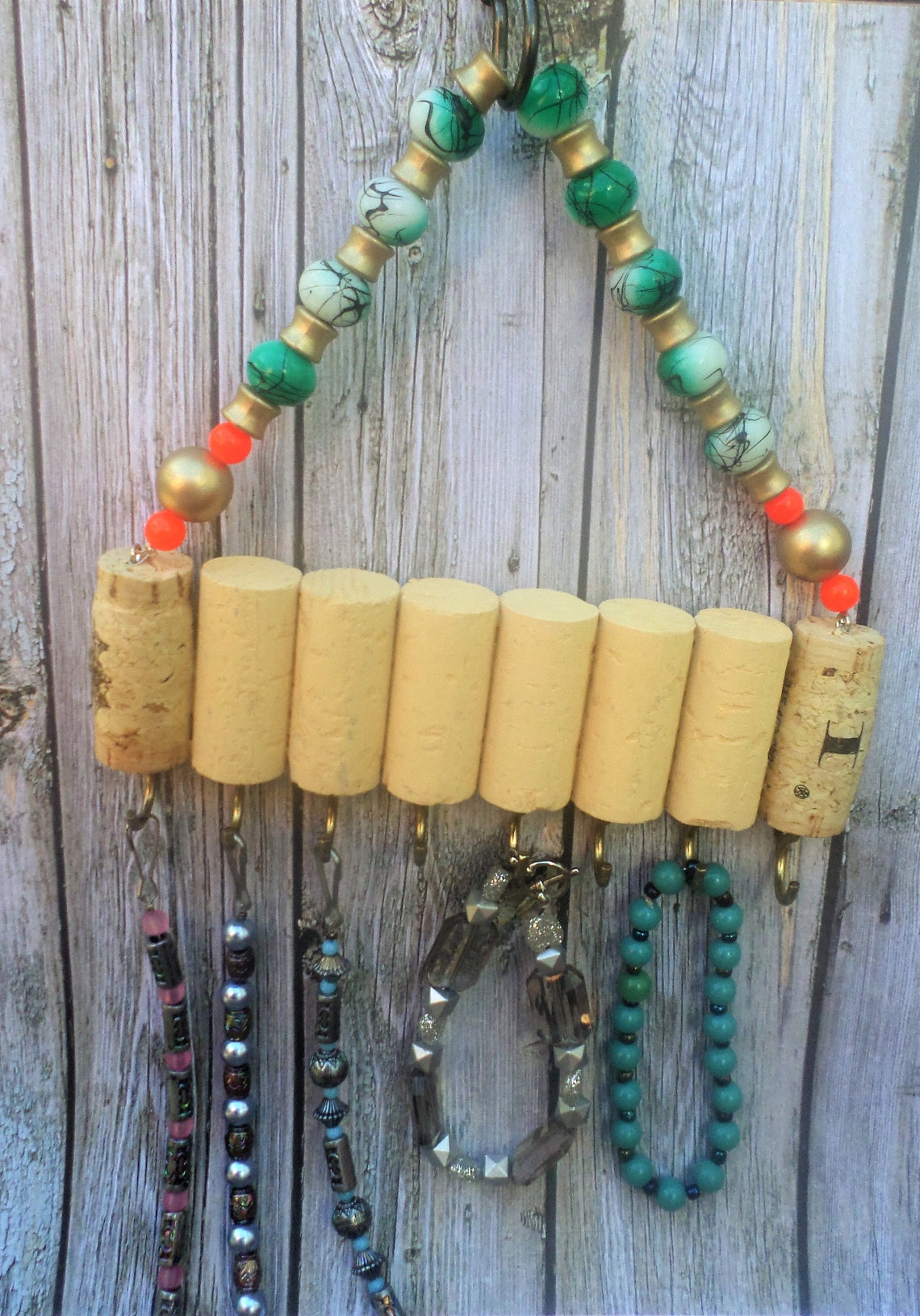 Wine Cork Jewelry Holder Jewelry Hanger Etsy