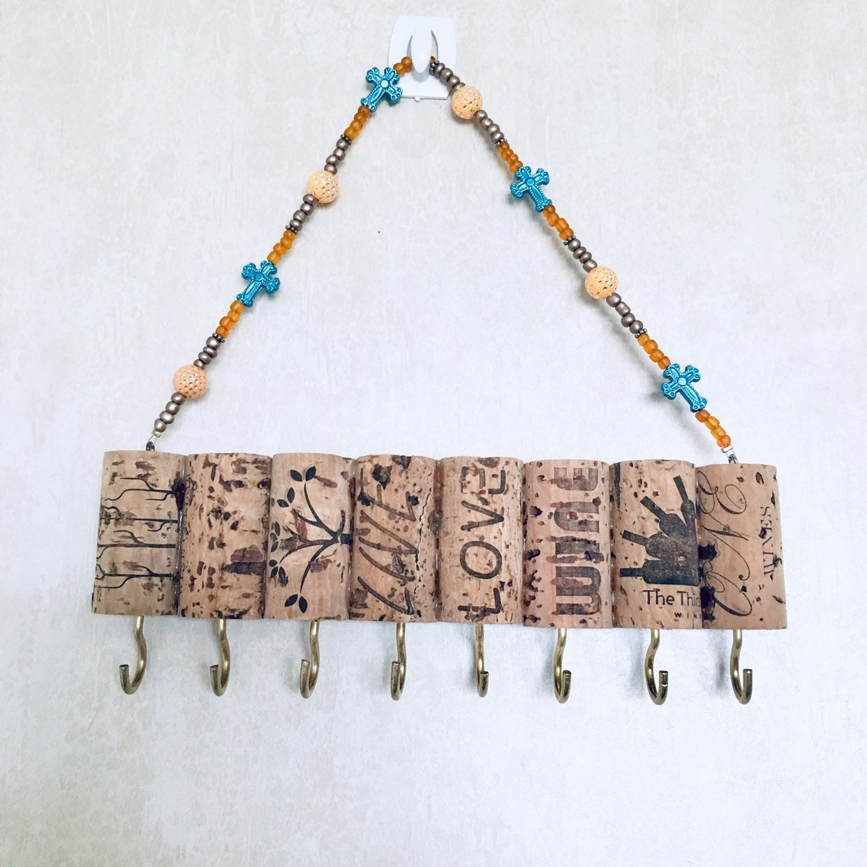 Perchas de collar corcho Decoración la pared del vino Etsy España