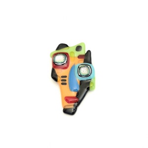 Fused glass pin pin brooch, colorful, joyful and original