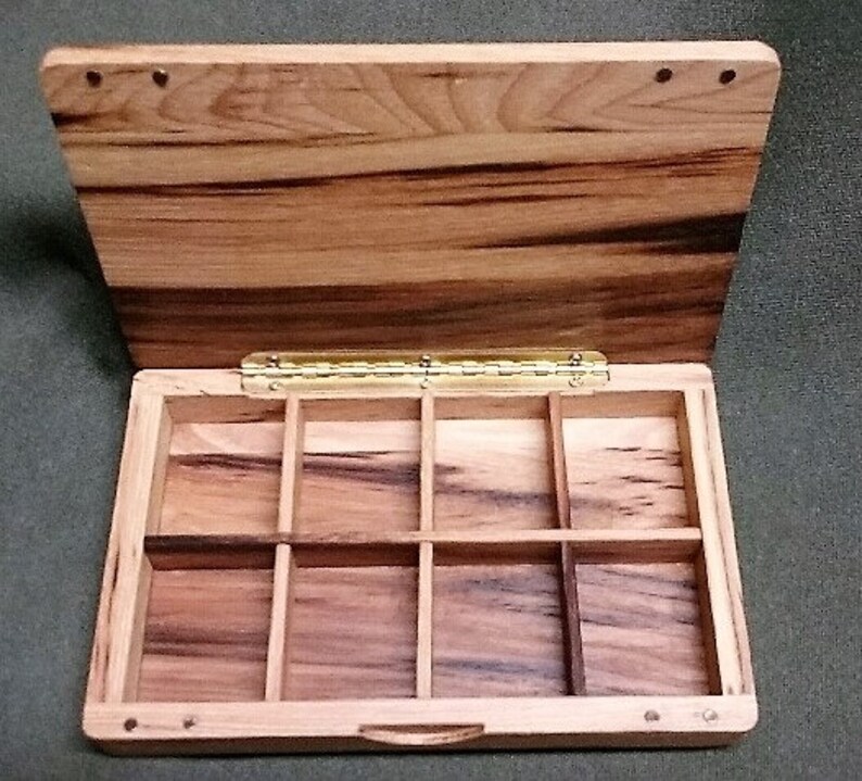 Handmade Hand Engraved Solid Wood Fly Boxes Etsy