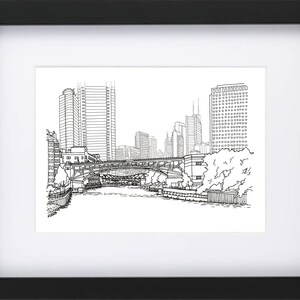 River at Ohio Street Bridge, Chicago