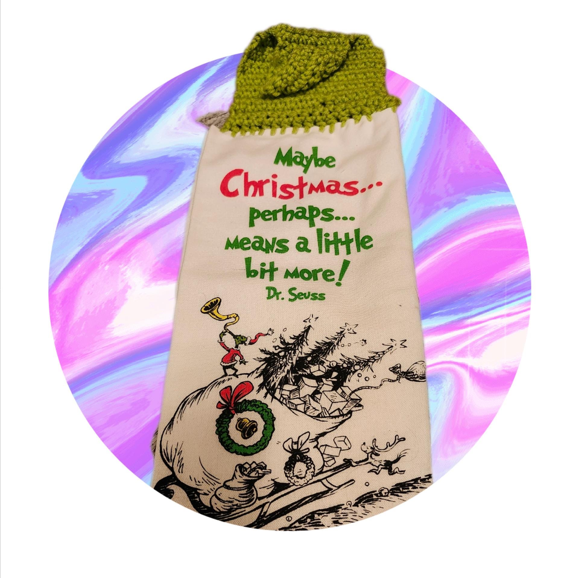 Grinch グリンチ　キッチンタオル Festive Fun with Grinch Hand Towels - YouTube