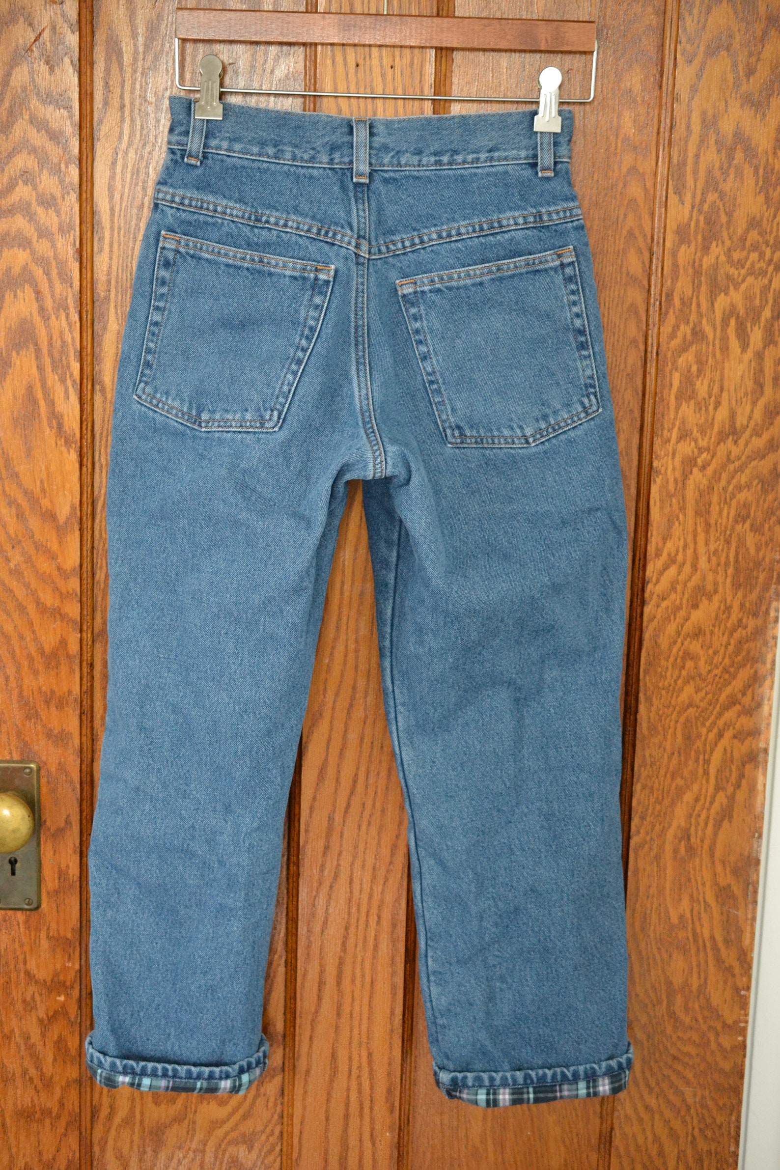 LL Bean Lined Jeans Etsy