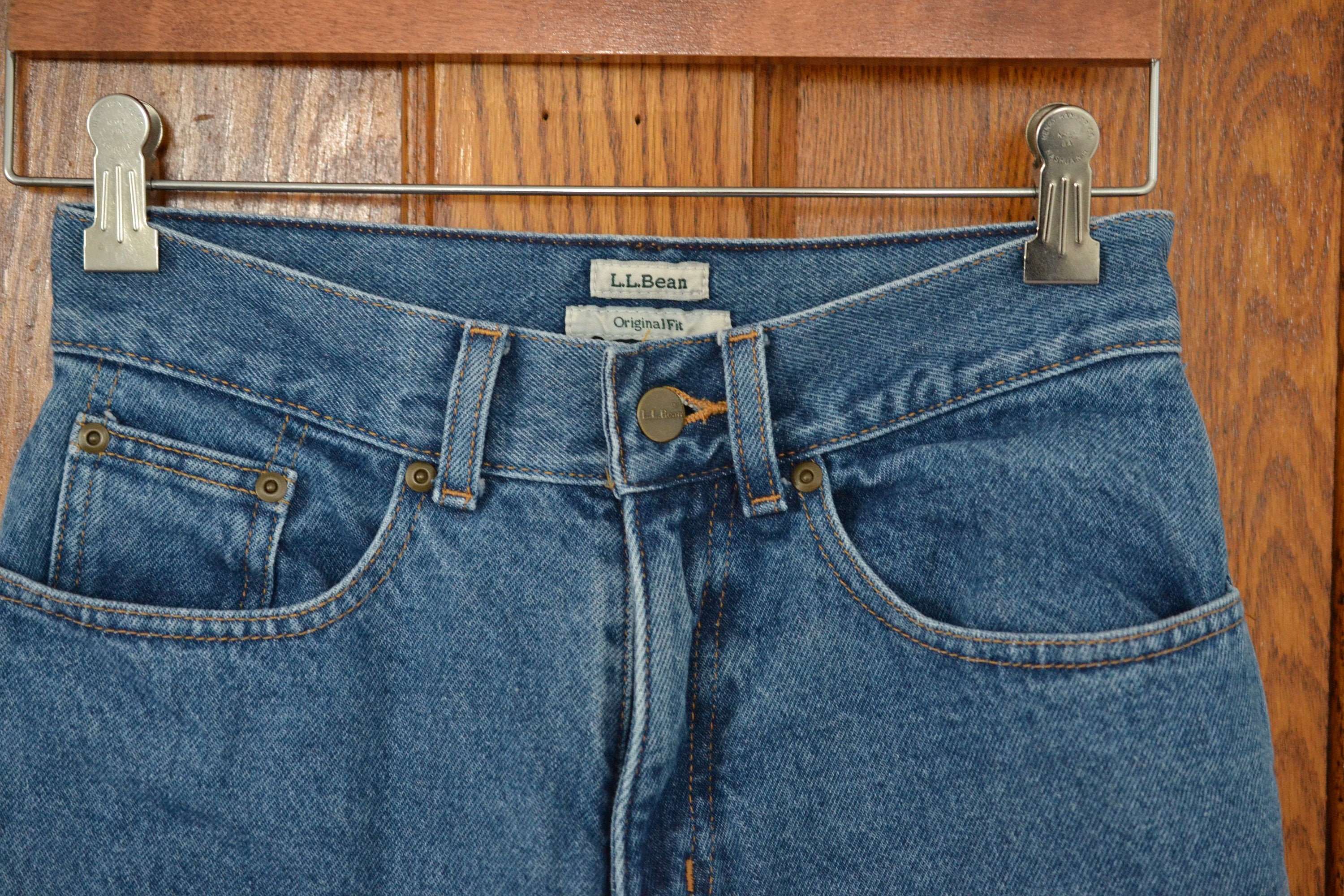 LL Bean Lined Jeans Etsy