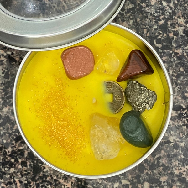 Money Candle With Money Inside Etsy