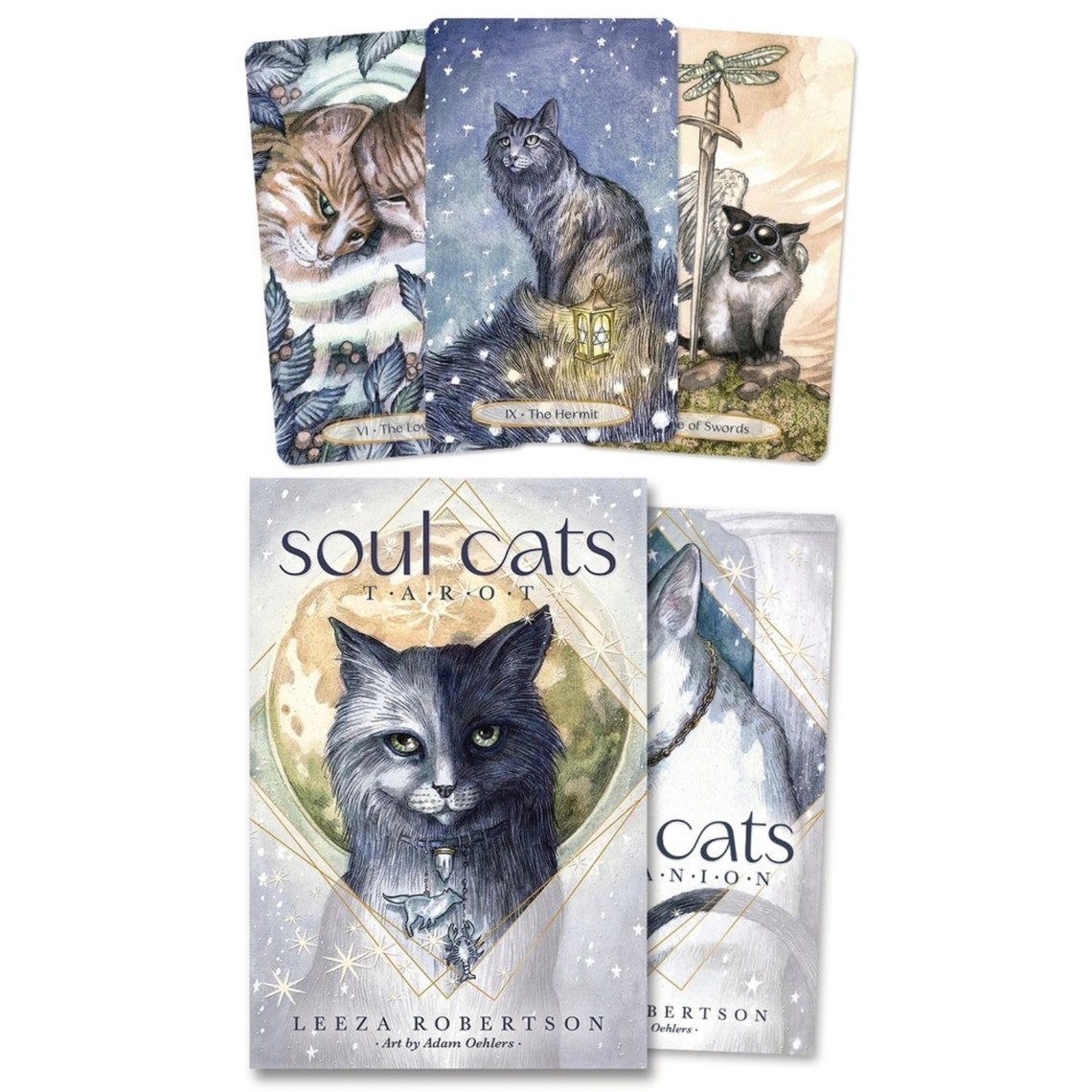 Soul Cats Tarot Deck Cards Book Divination Meditation Reading Etsy
