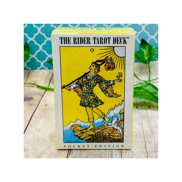 Pocket Rider Waite Mini Tarot Deck | 78 Tarot Cards | Beginner's Divination Tools