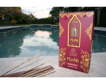 Triskel Resin Incense Sticks - Myrrh Mirra One Box with 8 Incense Sticks