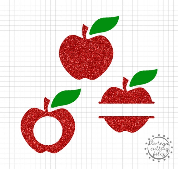 Download Apple Svg Apple Monogram Svg Dxf Apple Split Svg Teacher Etsy
