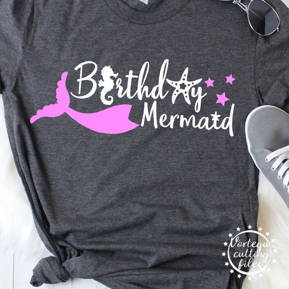 Download Mermaid Svg Birthday Mermaid Svg Dxf Mermaid Birthday Svg Etsy