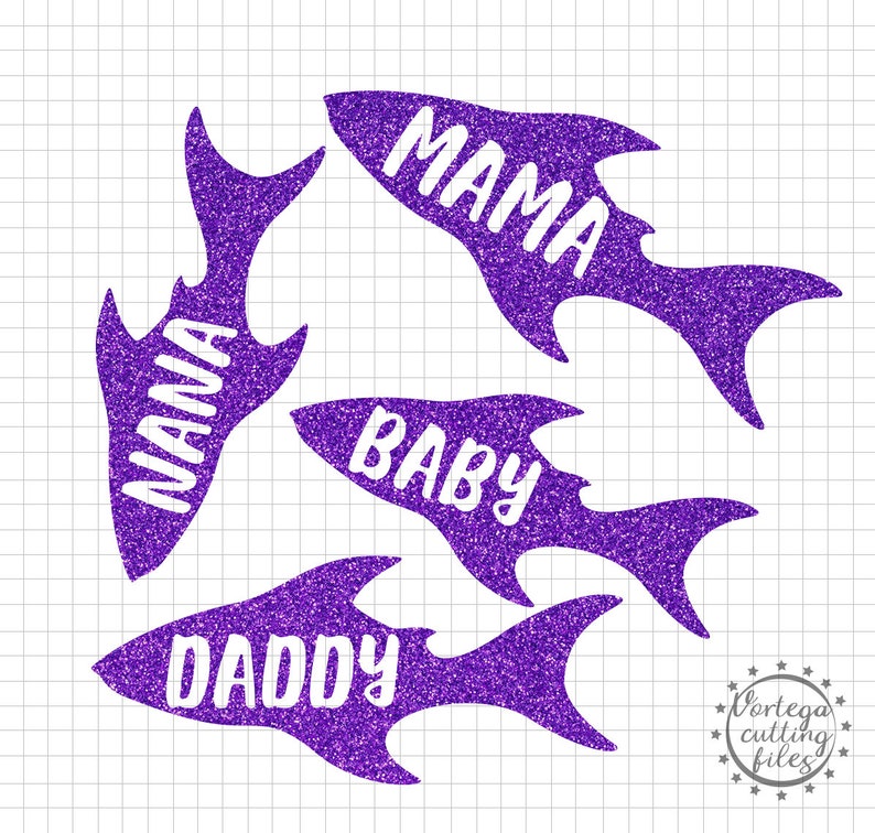Download Shark Family Svg Dxf Mama Daddy Baby Shark Svg Svg Shark ...