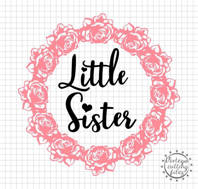 Download Little Sister Svg Baby Girl Svg New Baby Svg Big Sister ...