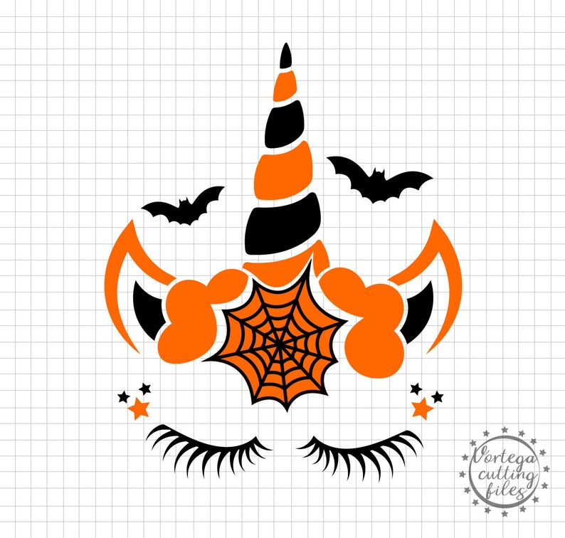 Unicorn Svg Halloween Svg Dxf Halloween Unicorn Halloween Girl | Etsy