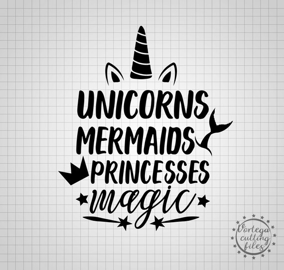 Free Free 214 Unicorn Mermaid Princess Svg SVG PNG EPS DXF File