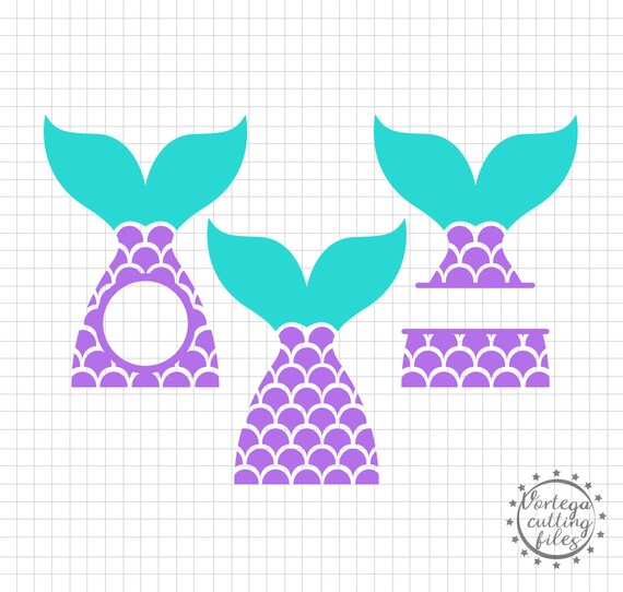 Download Mermaid Tail Svg Mermaid Scales Svg Split Mermaid Monogram ...