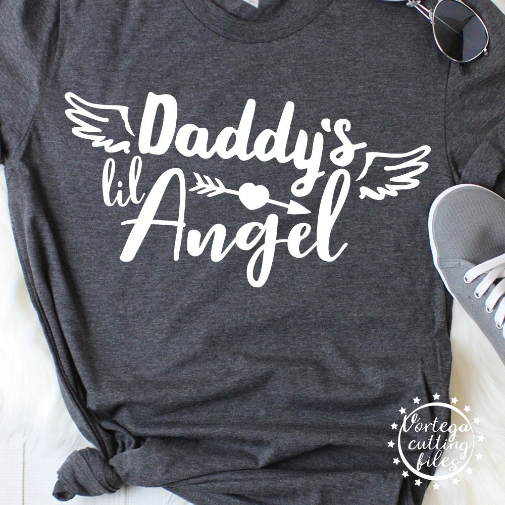 Download Daddys Lil Angel Svg Shirt Design Daddy Svg Dad Svg Daddys | Etsy