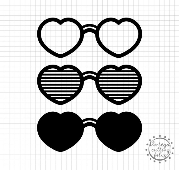 Free Free Heart Shaped Glasses Svg 585 SVG PNG EPS DXF File