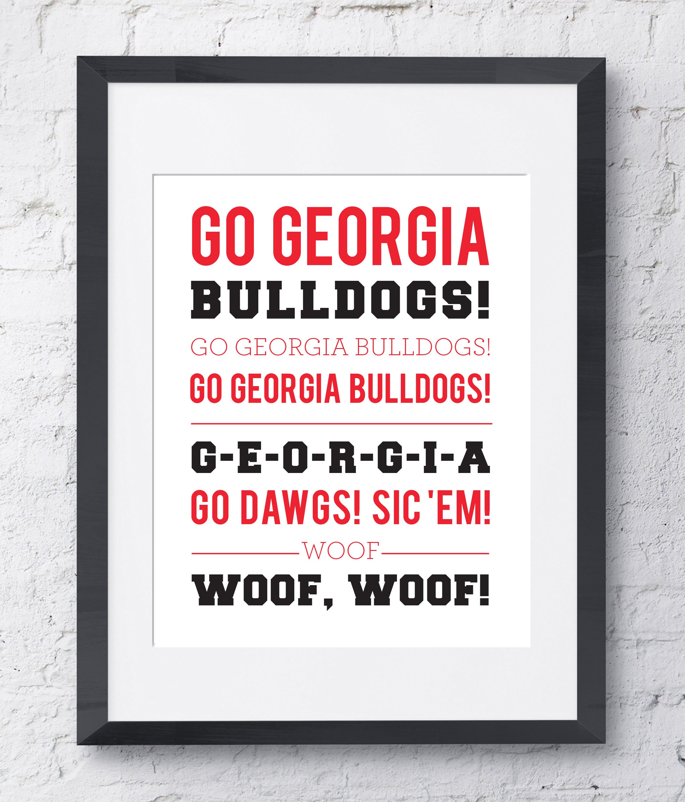 University of Georgia Bulldogs Fight Song Wall Art Printable | Etsy University of Georgia Bulldogs Fight Song Wall Art Printable | Etsy