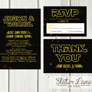 Star Wars Wedding Invitation Theme - Printable Download - Custom ...