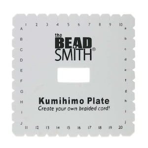 Kumihimo Square Braiding Plate, Compact Weaving Tool for DIY Jewellery Making, Perfect Gift for Craft Lovers
